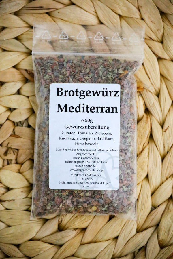 Brot Gewürz Mediterran