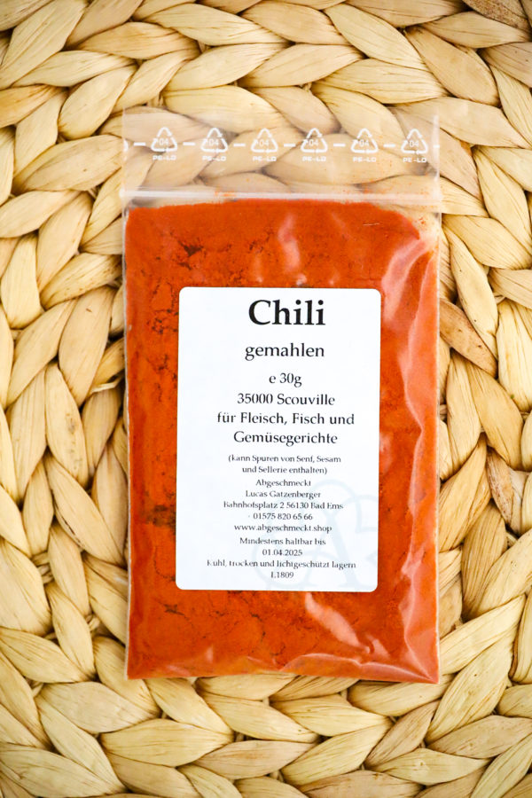 Chili gemahlen 15000 Scoville