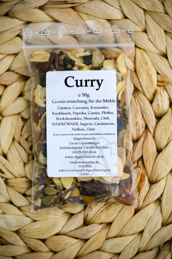 Curry grob für die Mühle
